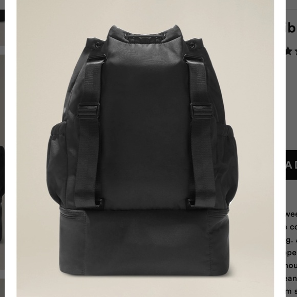 Beyond Yoga Black Backpack - Picture 3 of 7